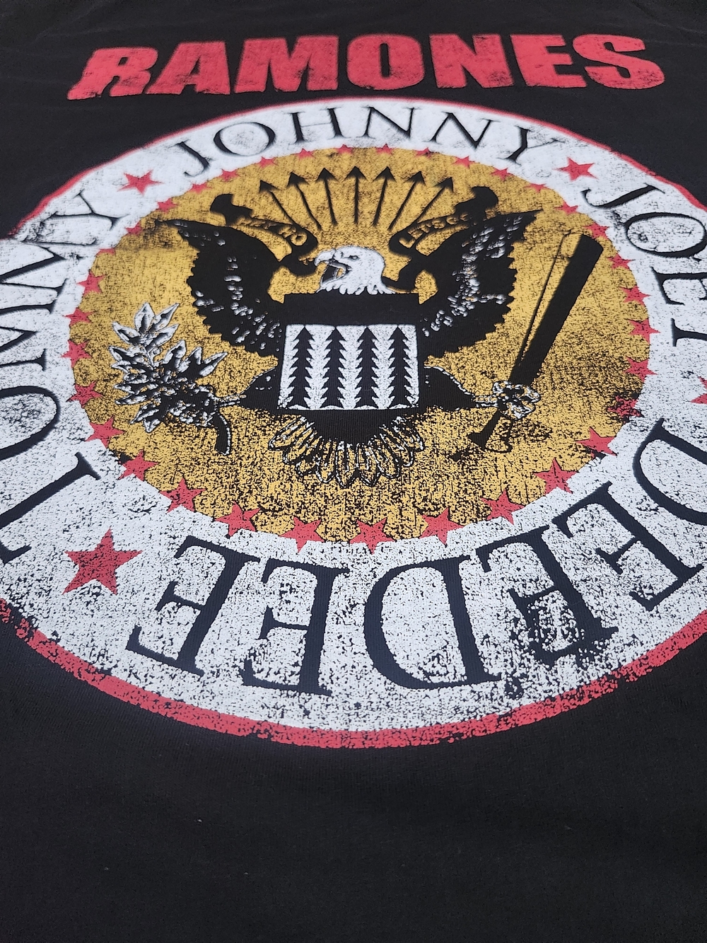 H&M Ramones  1-2-3-4 Joey*johnny*tommy*deedee Tee Large